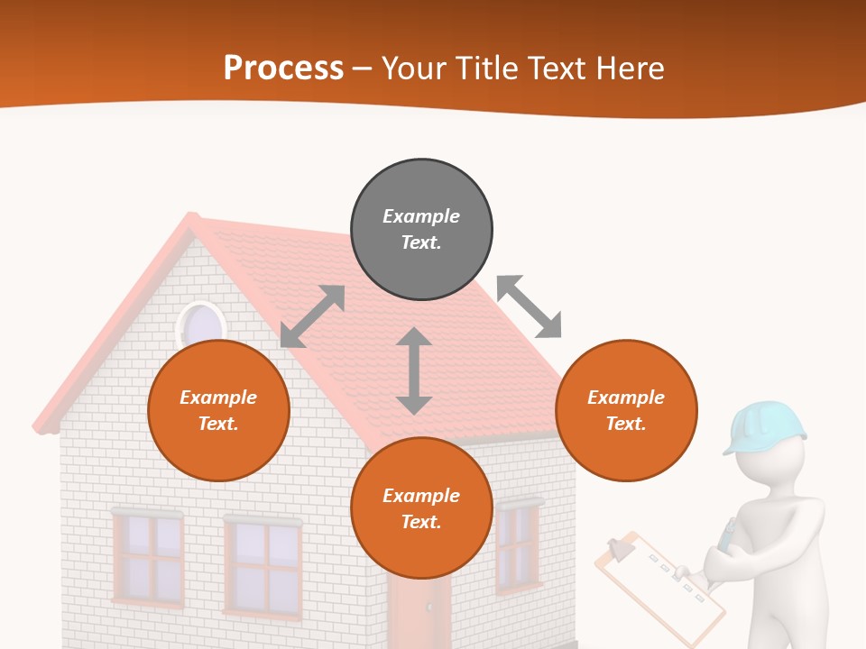 White Construction Notepad PowerPoint Template
