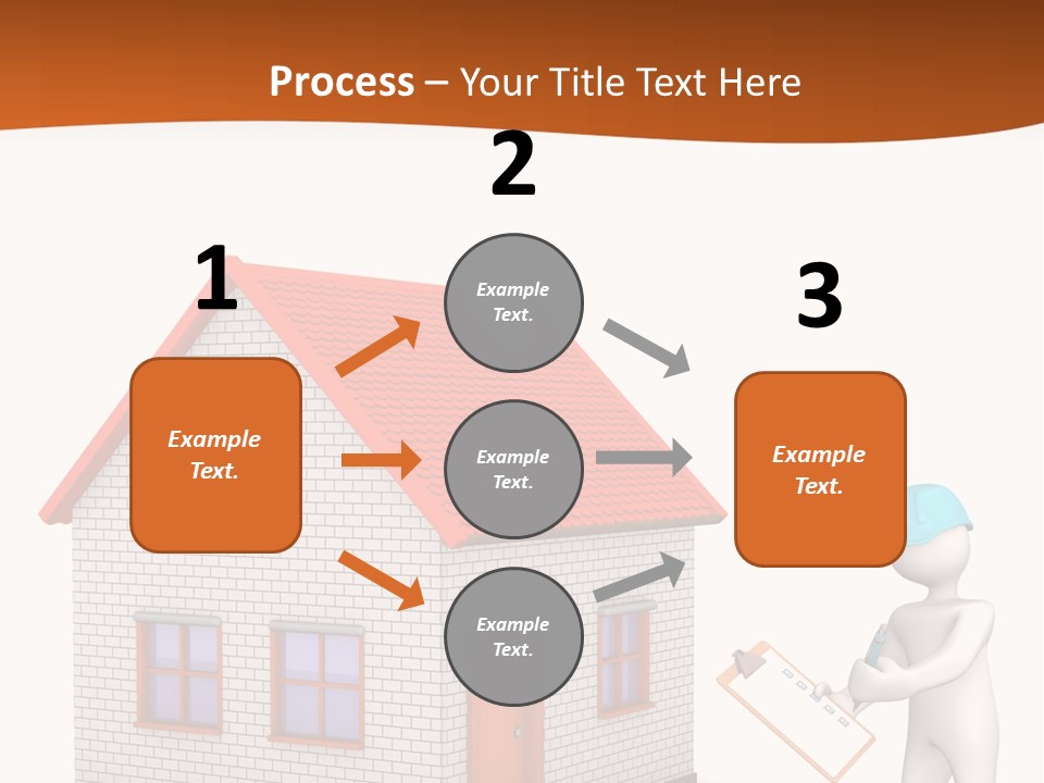 White Construction Notepad PowerPoint Template