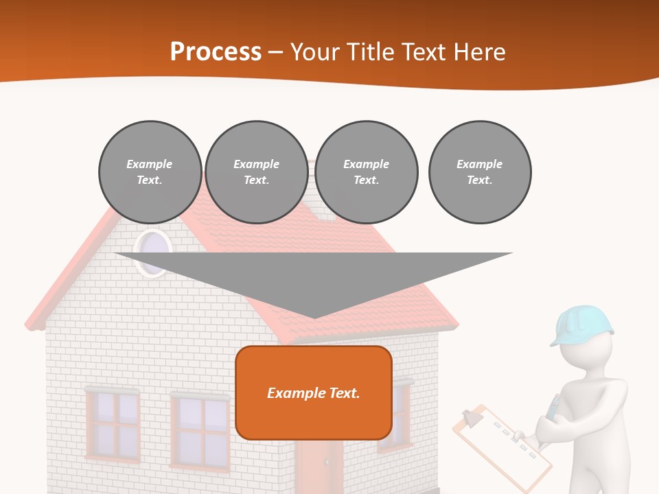 White Construction Notepad PowerPoint Template