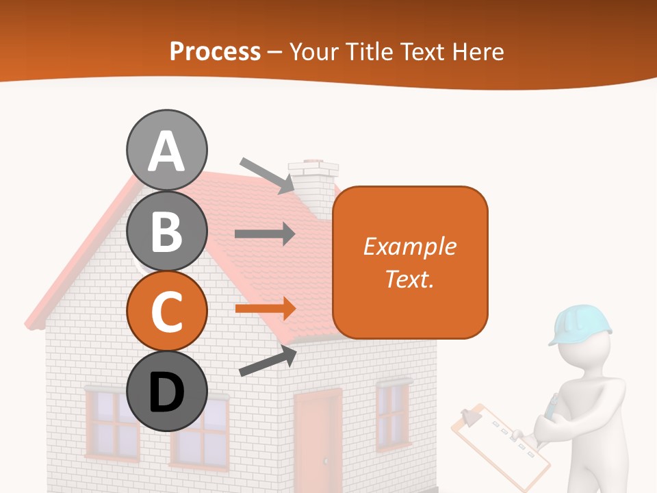 White Construction Notepad PowerPoint Template