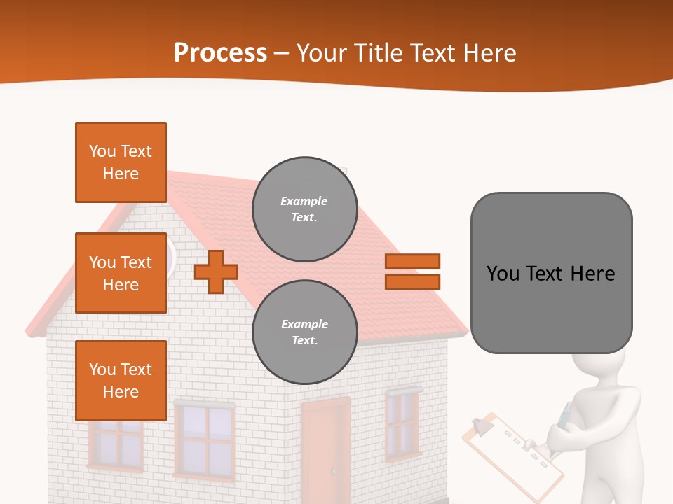 White Construction Notepad PowerPoint Template
