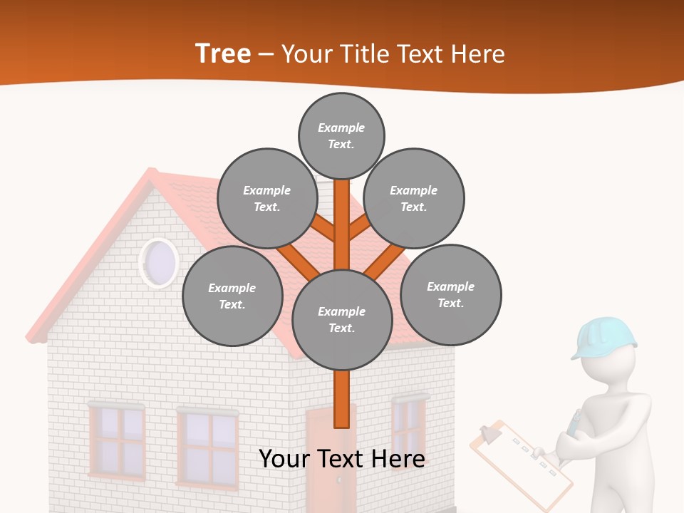 White Construction Notepad PowerPoint Template