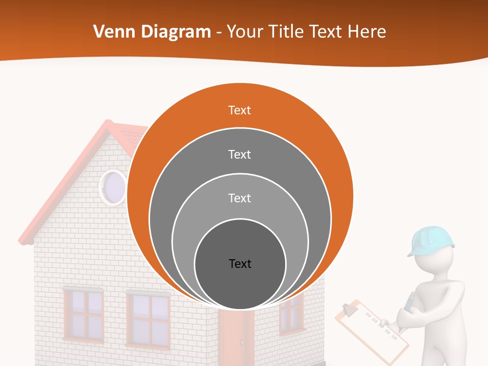 White Construction Notepad PowerPoint Template