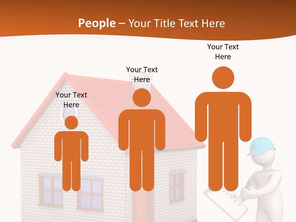 White Construction Notepad PowerPoint Template