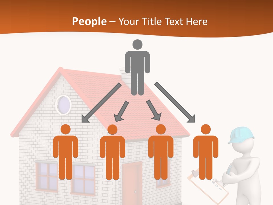 White Construction Notepad PowerPoint Template