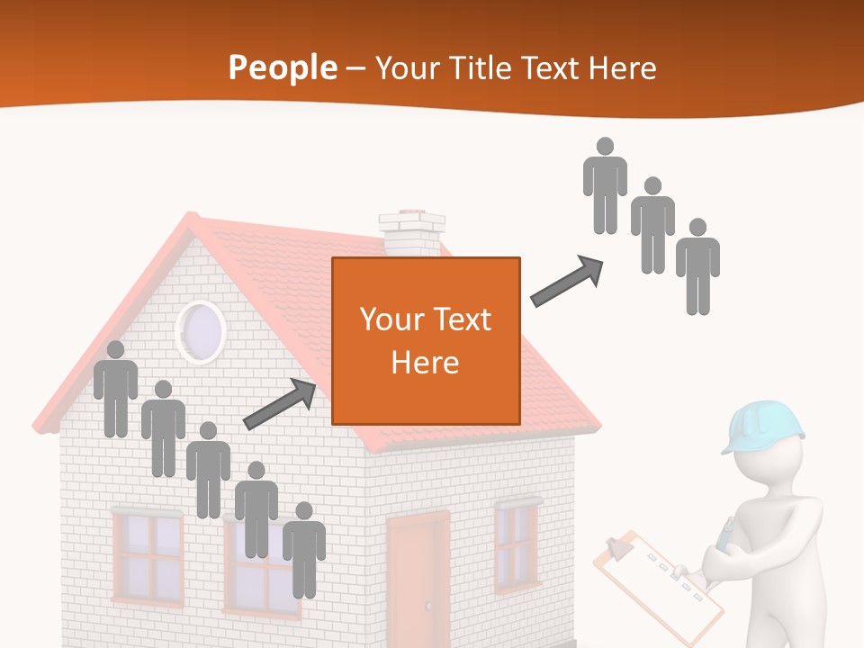 White Construction Notepad PowerPoint Template