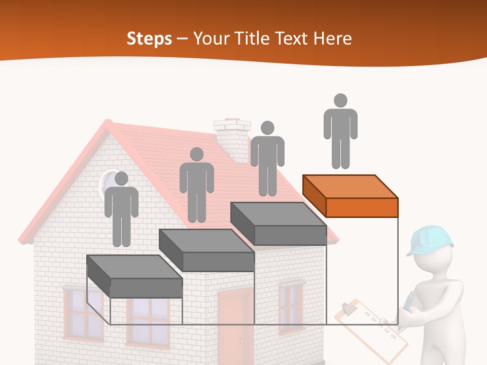 White Construction Notepad PowerPoint Template