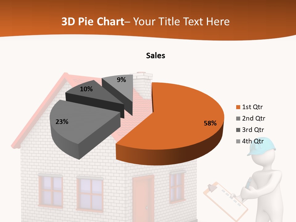 White Construction Notepad PowerPoint Template