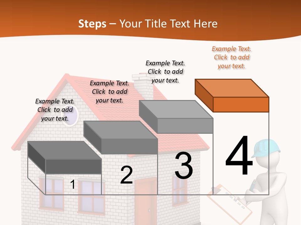 White Construction Notepad PowerPoint Template