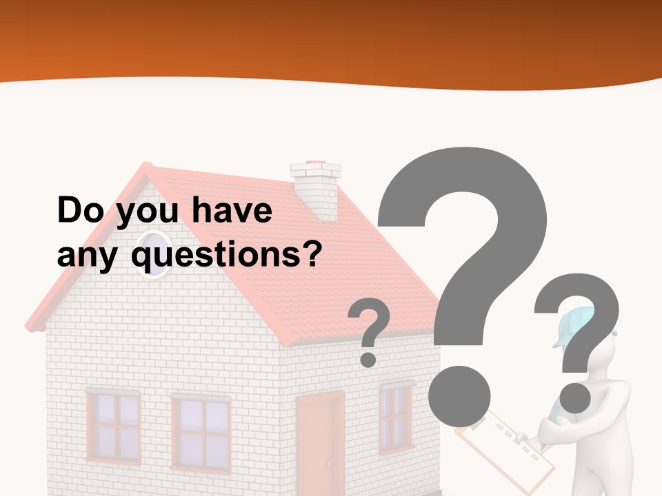 White Construction Notepad PowerPoint Template