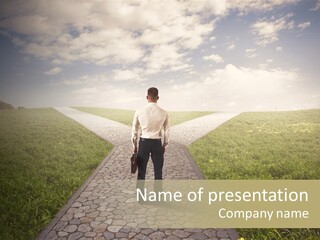 Undecided Solution Person PowerPoint Template