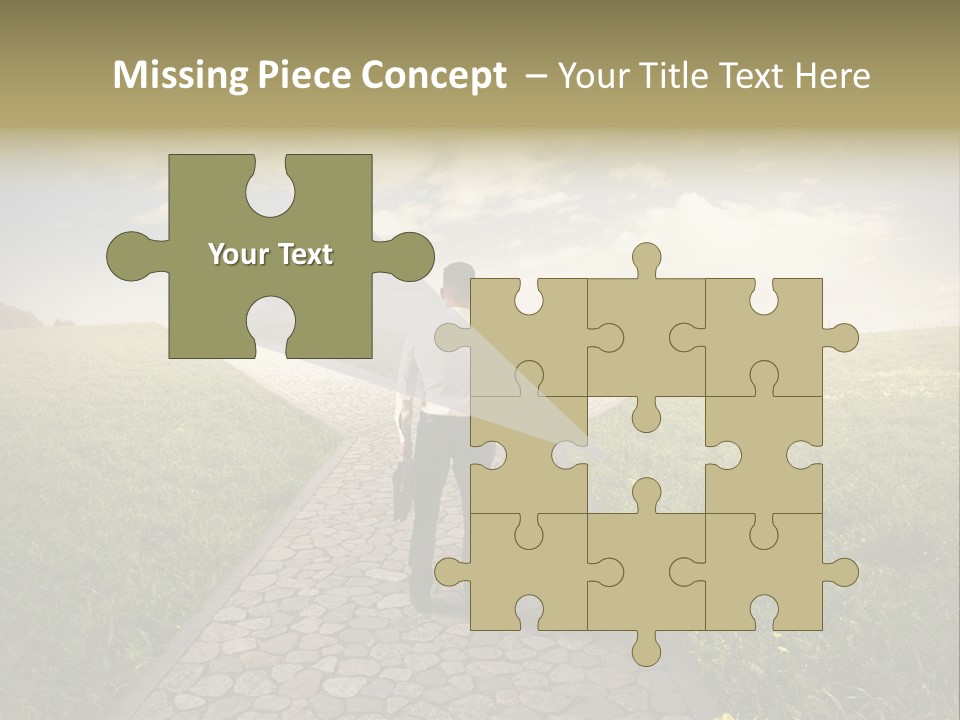 Undecided Solution Person PowerPoint Template
