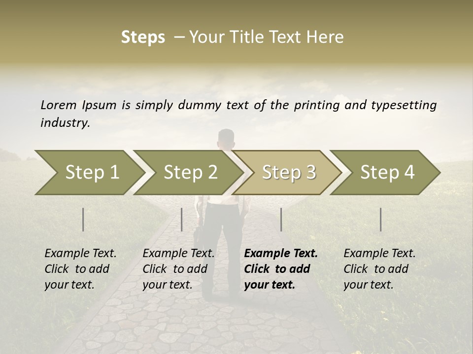 Undecided Solution Person PowerPoint Template
