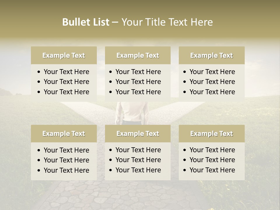 Undecided Solution Person PowerPoint Template
