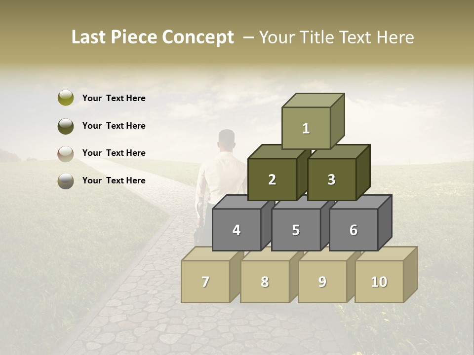 Undecided Solution Person PowerPoint Template