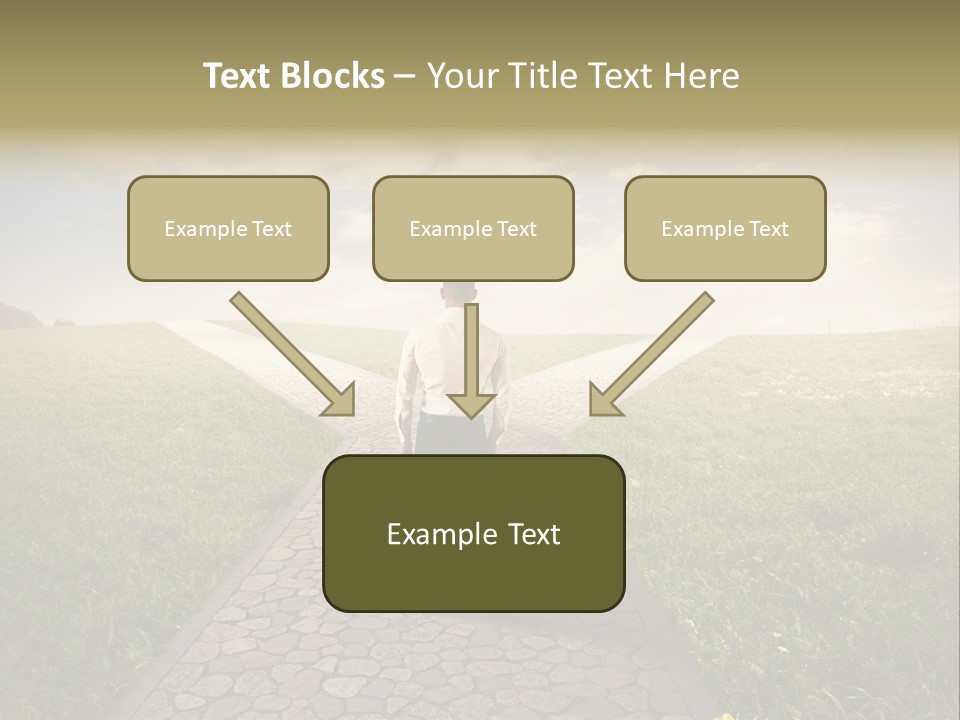 Undecided Solution Person PowerPoint Template