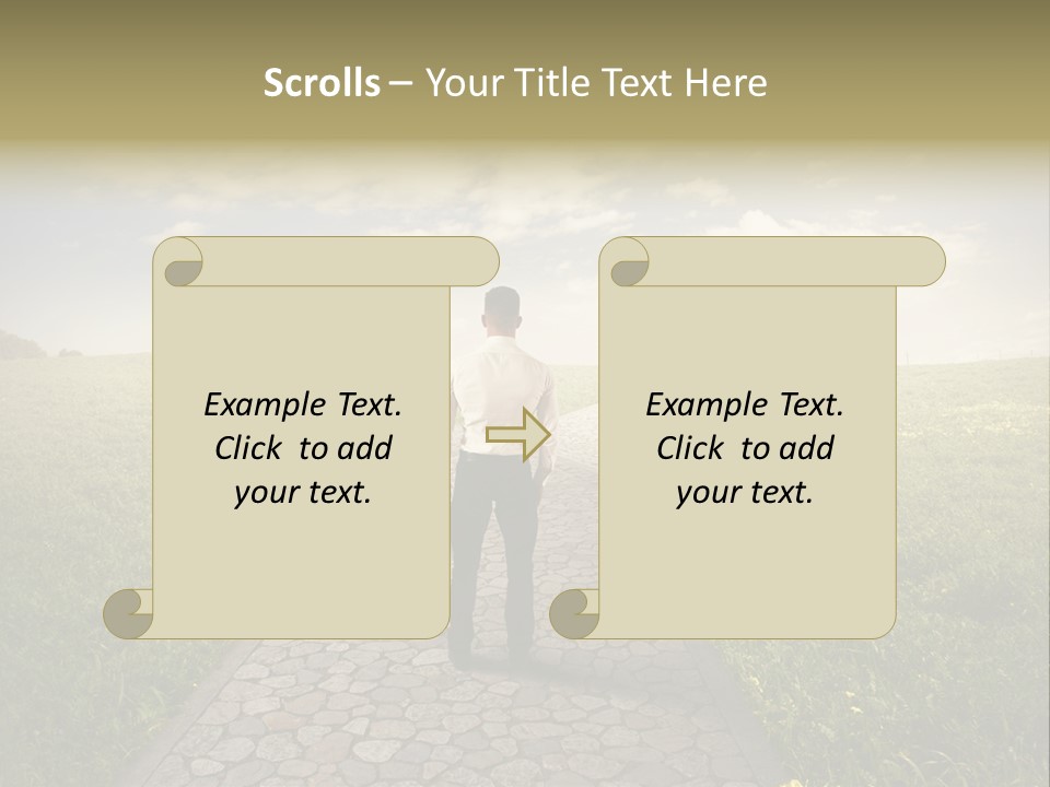 Undecided Solution Person PowerPoint Template