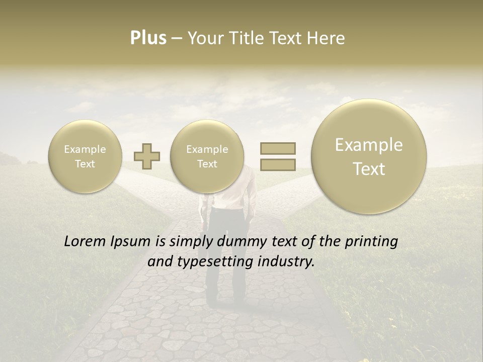 Undecided Solution Person PowerPoint Template