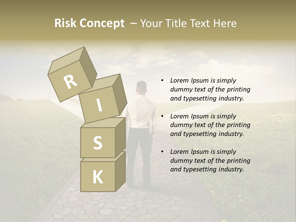 Undecided Solution Person PowerPoint Template