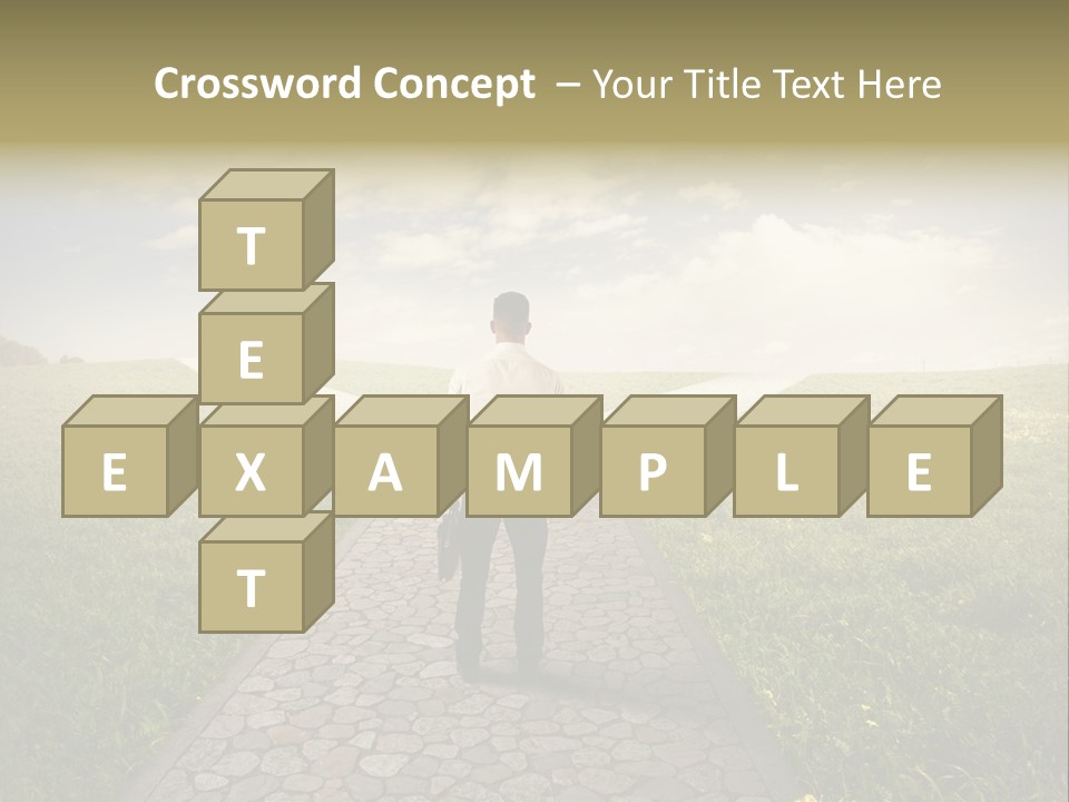 Undecided Solution Person PowerPoint Template