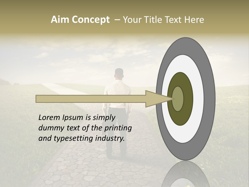 Undecided Solution Person PowerPoint Template