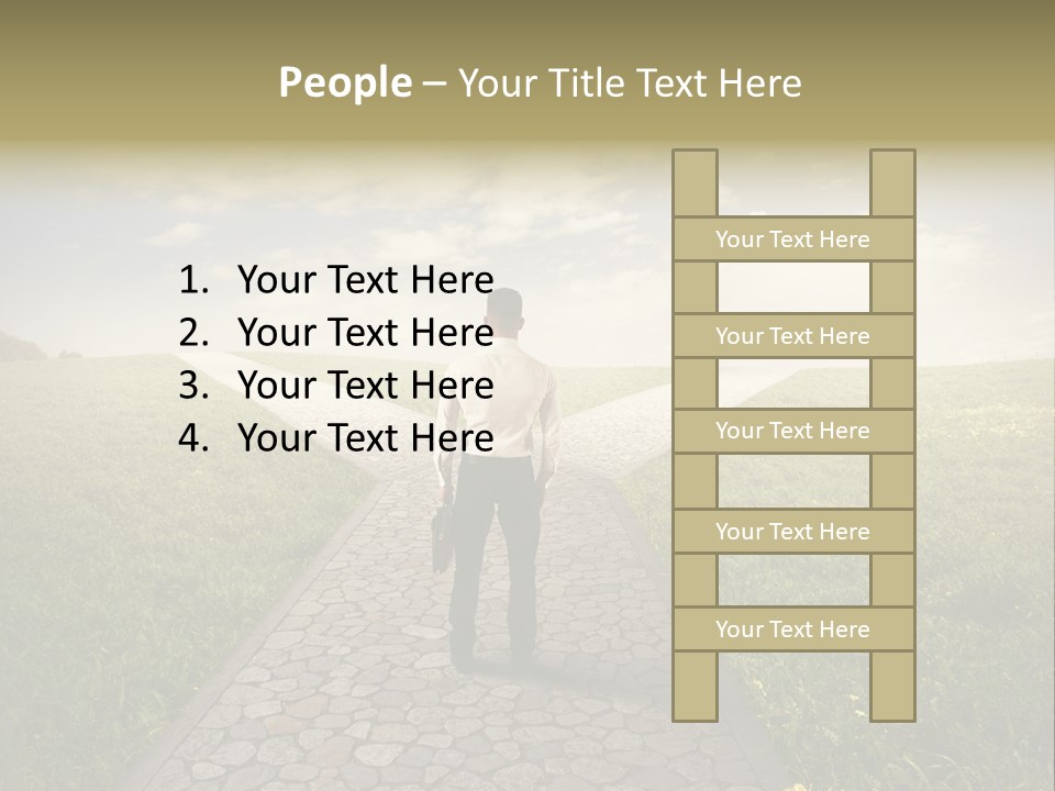Undecided Solution Person PowerPoint Template