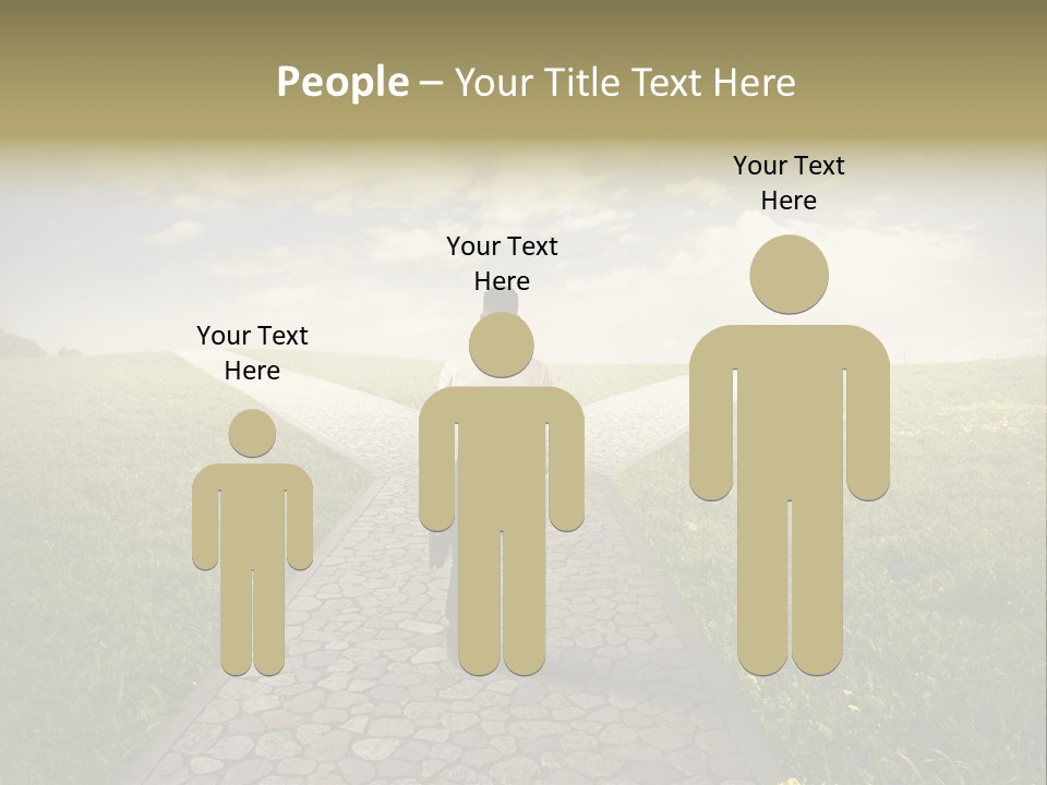 Undecided Solution Person PowerPoint Template