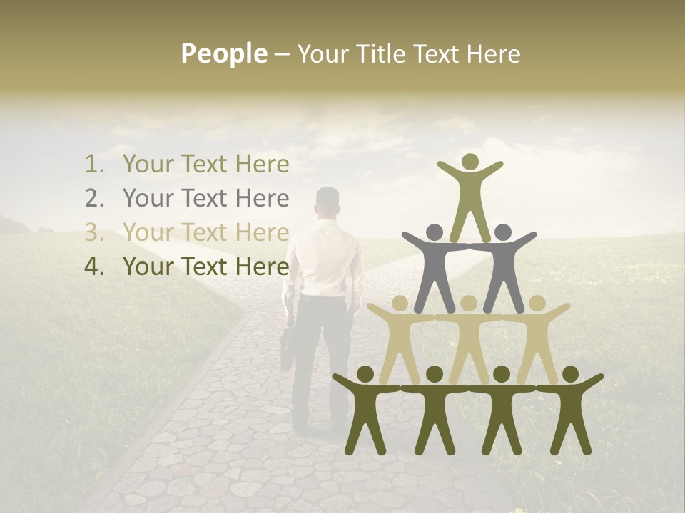 Undecided Solution Person PowerPoint Template