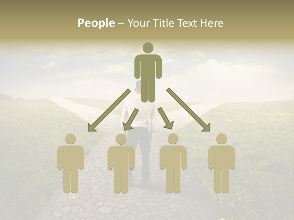 Undecided Solution Person PowerPoint Template