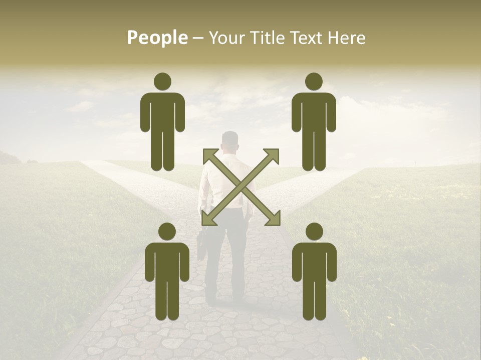 Undecided Solution Person PowerPoint Template