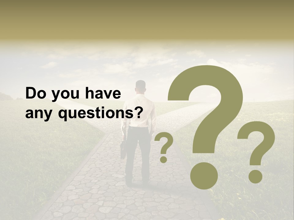 Undecided Solution Person PowerPoint Template