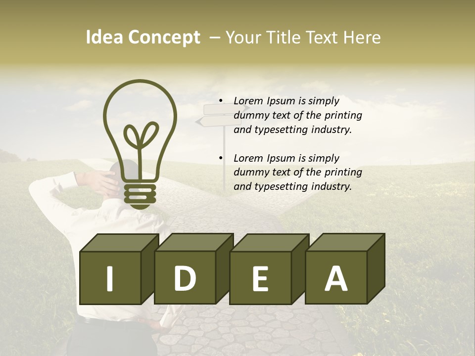 Strategy Decision Problem PowerPoint Template