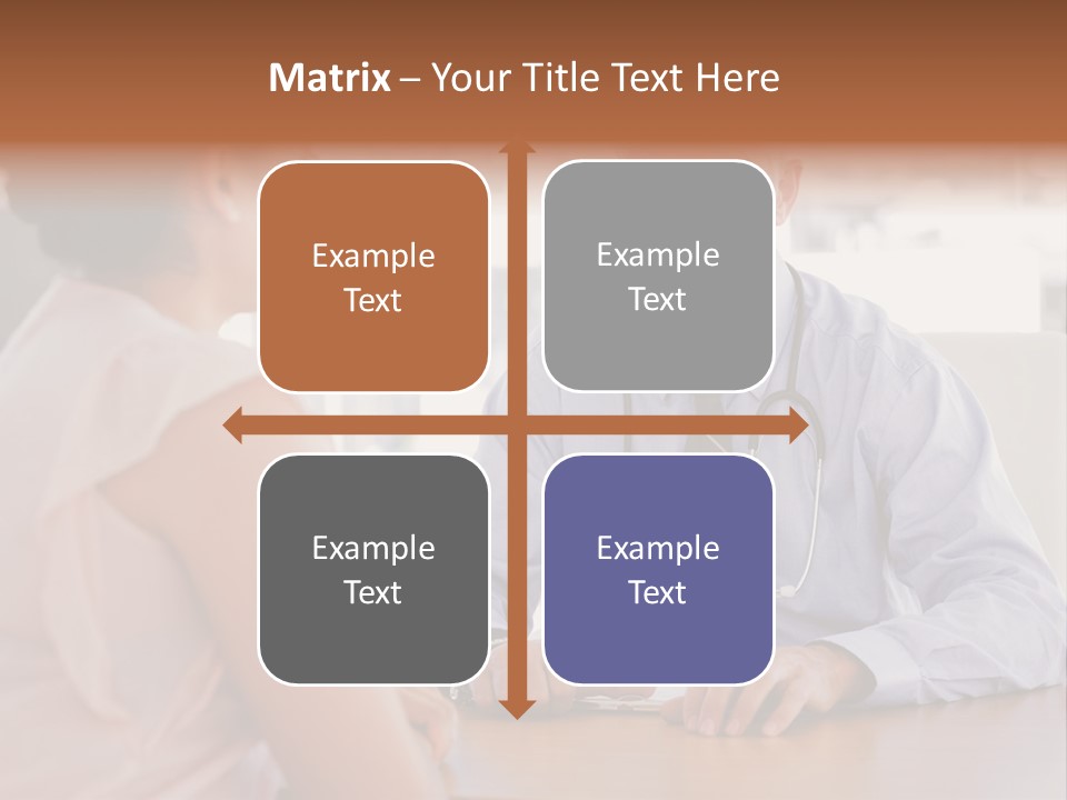 Examination Room Light Hair Pretty PowerPoint Template