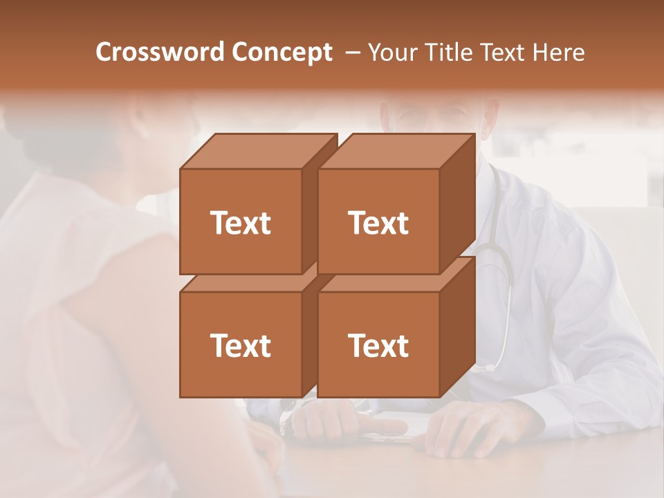 Examination Room Light Hair Pretty PowerPoint Template