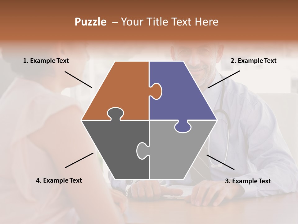 Examination Room Light Hair Pretty PowerPoint Template