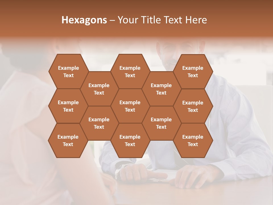 Examination Room Light Hair Pretty PowerPoint Template