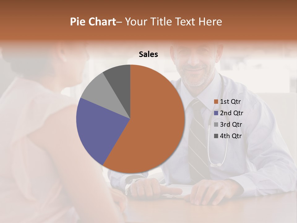 Examination Room Light Hair Pretty PowerPoint Template