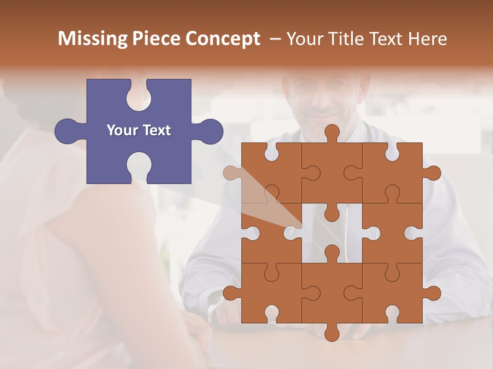 Examination Room Light Hair Pretty PowerPoint Template