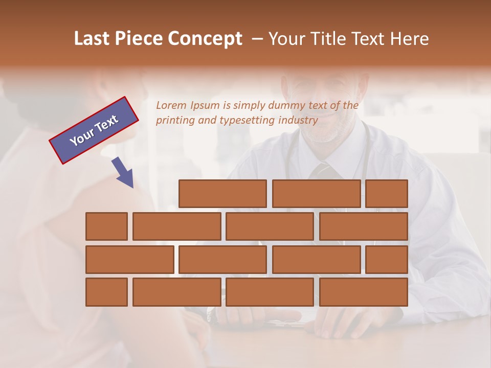 Examination Room Light Hair Pretty PowerPoint Template