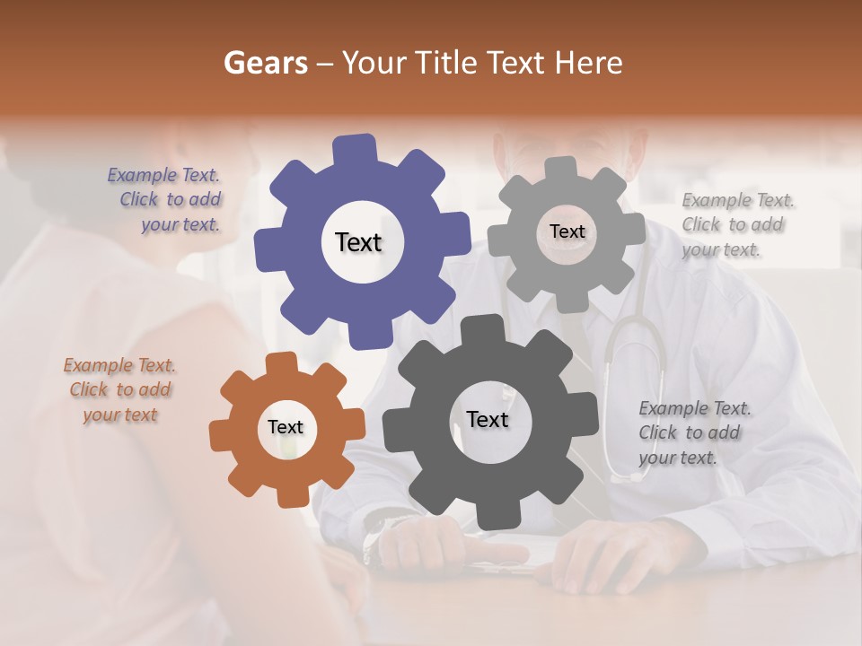 Examination Room Light Hair Pretty PowerPoint Template