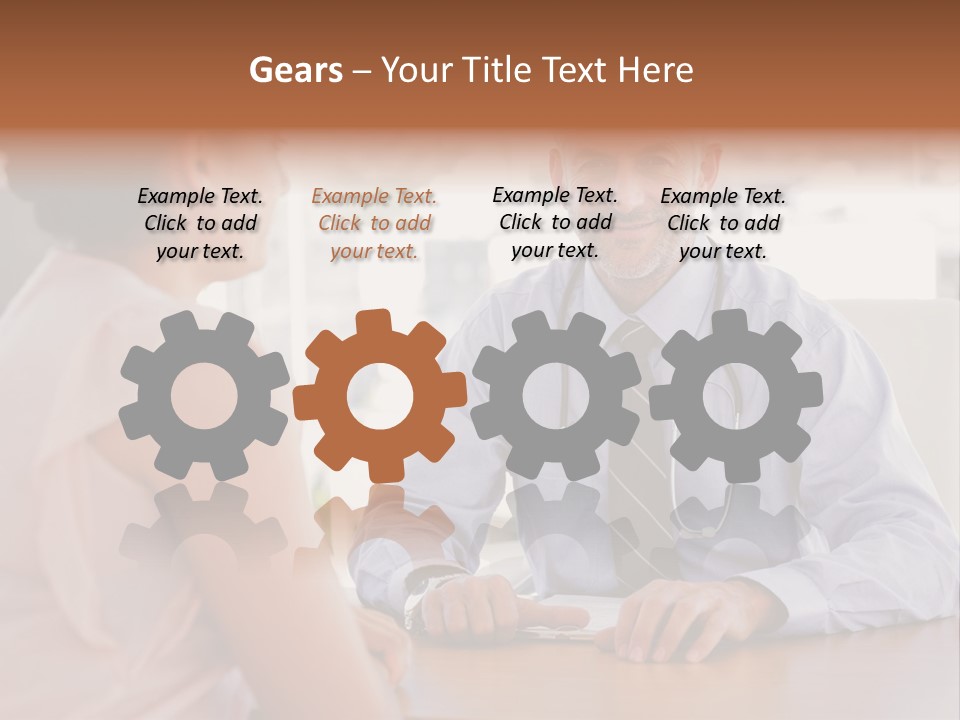 Examination Room Light Hair Pretty PowerPoint Template