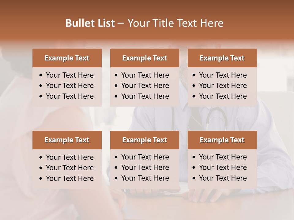 Examination Room Light Hair Pretty PowerPoint Template