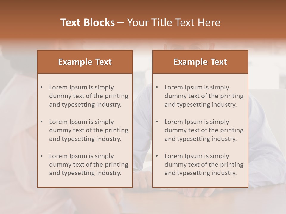 Examination Room Light Hair Pretty PowerPoint Template