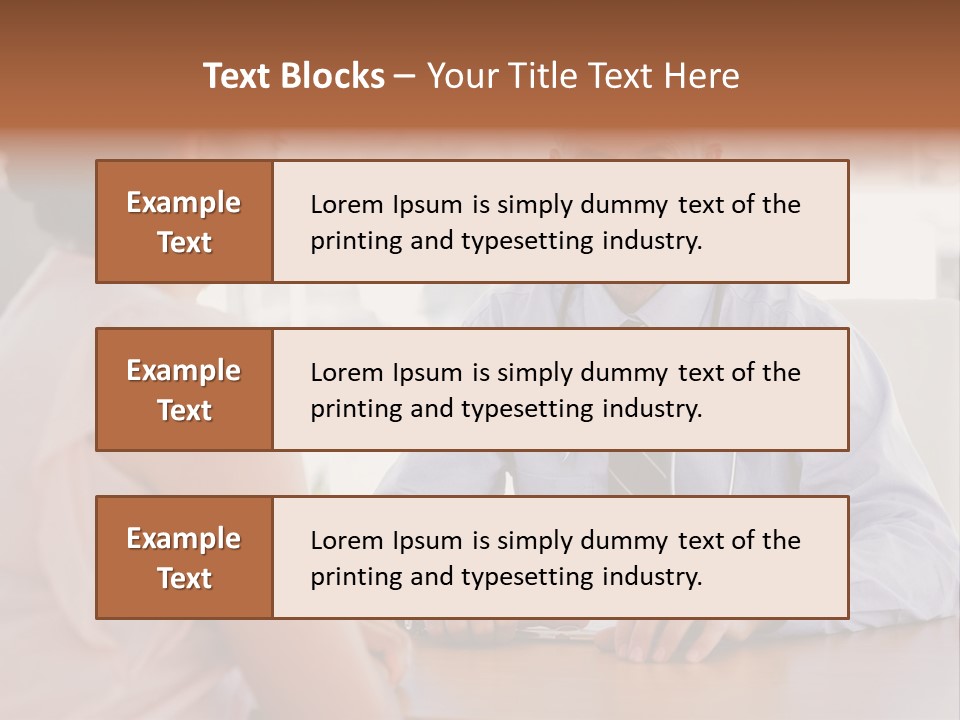 Examination Room Light Hair Pretty PowerPoint Template