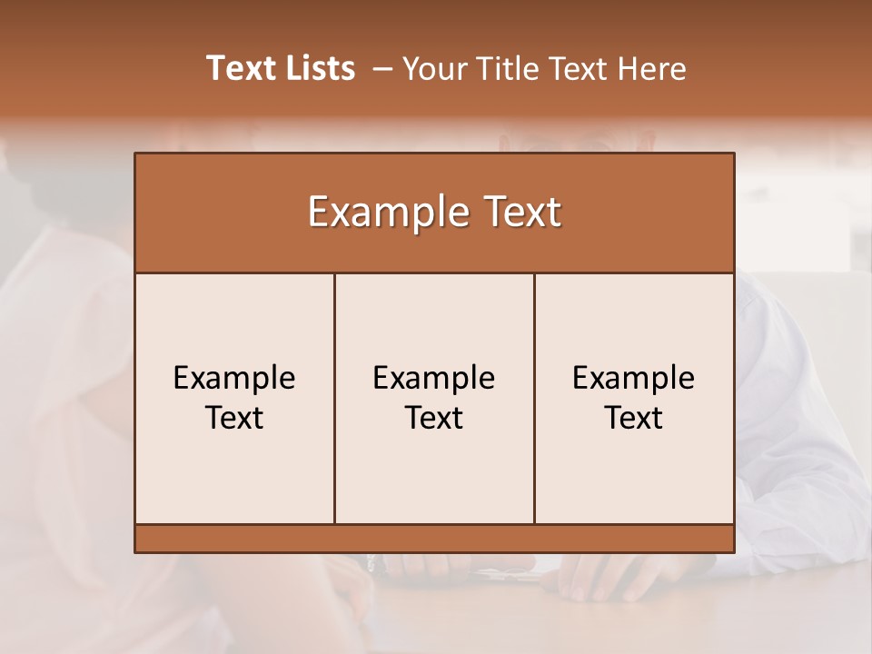 Examination Room Light Hair Pretty PowerPoint Template