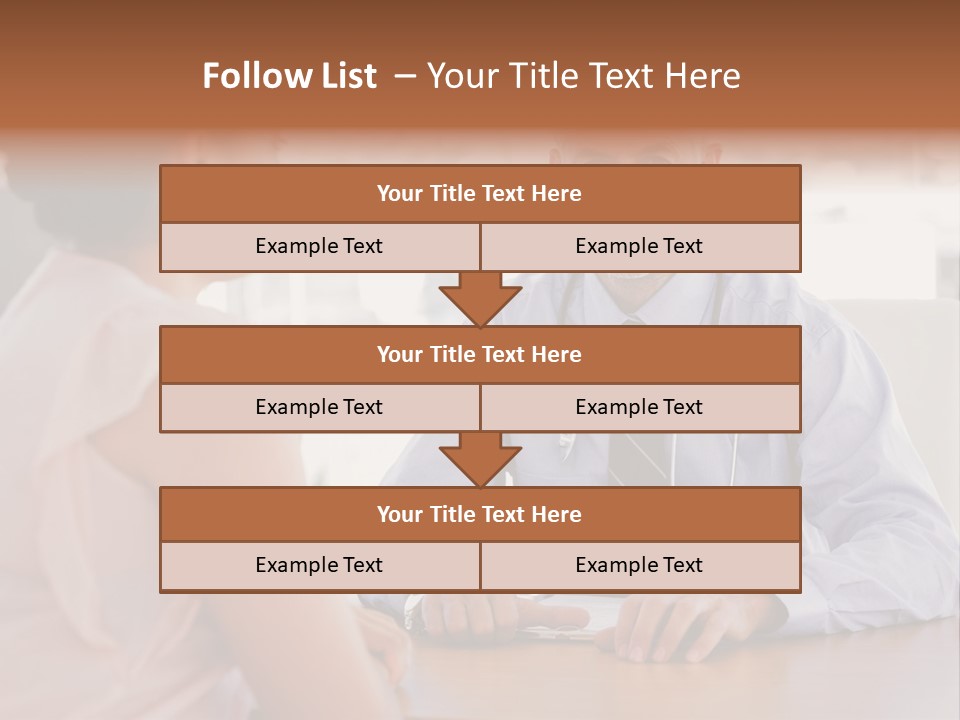 Examination Room Light Hair Pretty PowerPoint Template
