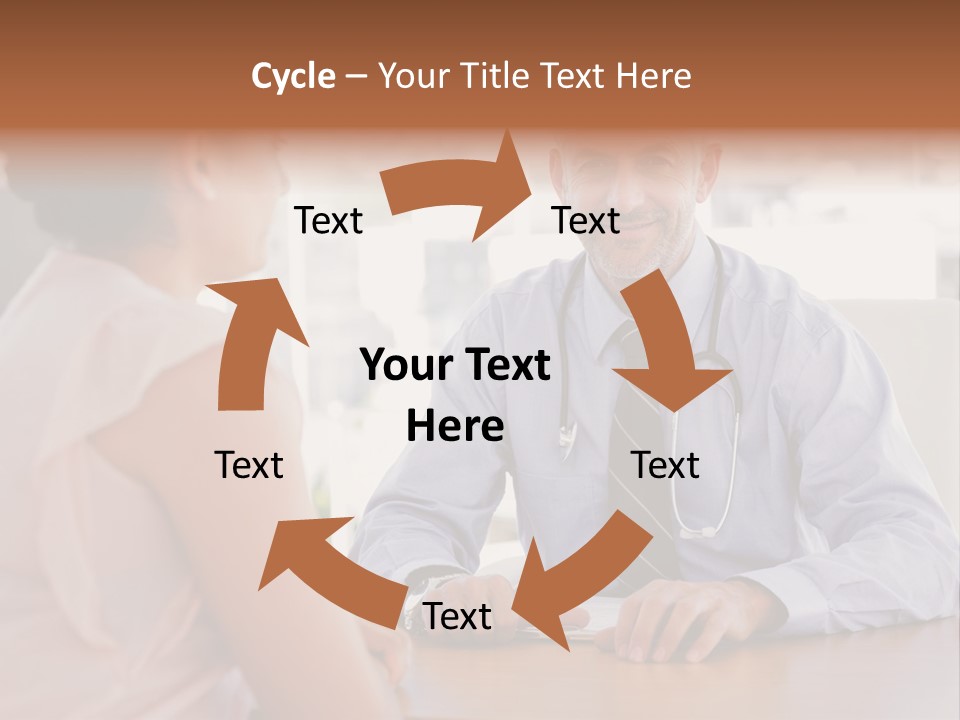 Examination Room Light Hair Pretty PowerPoint Template