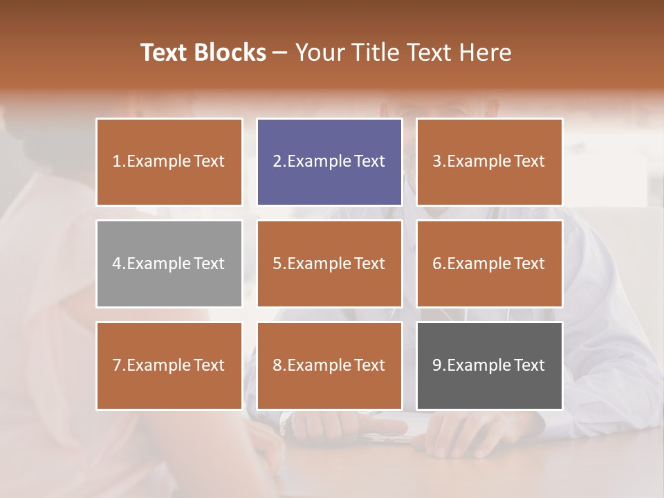 Examination Room Light Hair Pretty PowerPoint Template