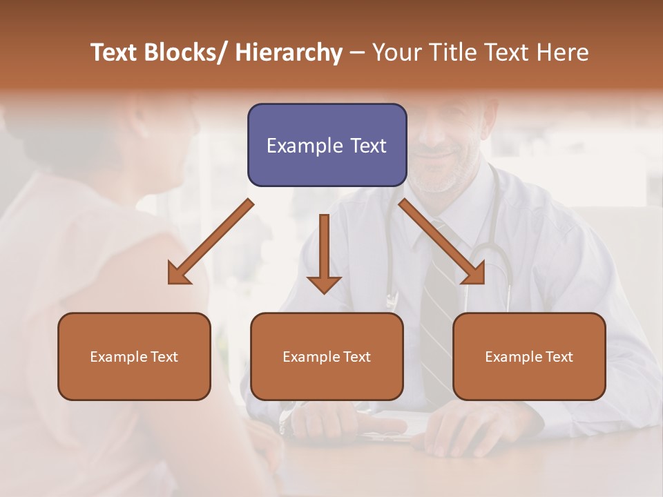 Examination Room Light Hair Pretty PowerPoint Template
