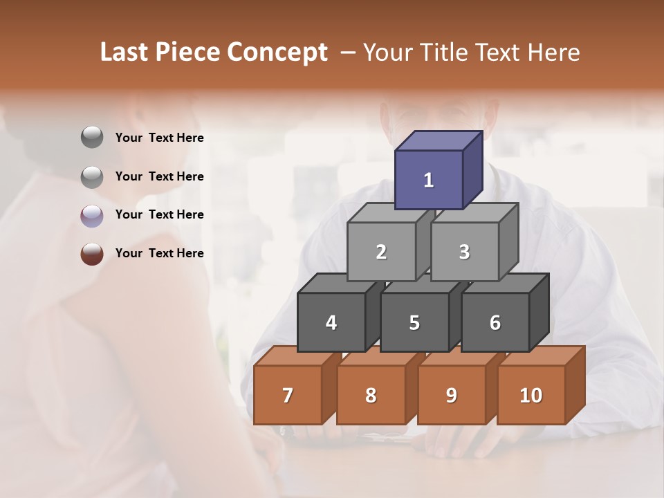 Examination Room Light Hair Pretty PowerPoint Template